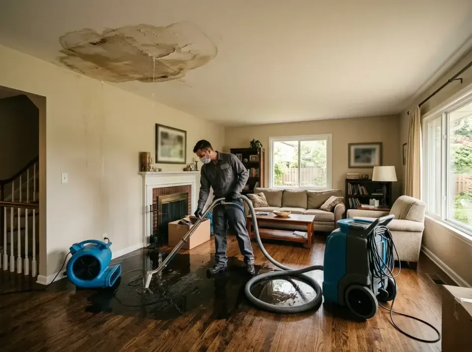attic-pipe-burst-ceiling-drip-008 — frequently asked questions, Water Damage Restoration & Carpet Care in Pacific, MO